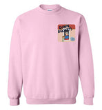 Down Bucket Cartoon - Sweatshirt (LEFT CHEST PRINT)