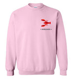 Lobster Marblehead Sweatshirt (FRONT LEFT & BACK PRINT)