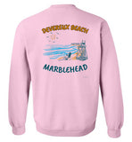 Devereux Beach, Marblehead v1 - Sweatshirt (FRONT LEFT & BACK PRINT)