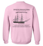 Destination Marblehead, USS Constitution - Sweatshirt (FRONT LEFT & BACK PRINT)