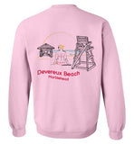 Devereux Beach, Marblehead v2 - Sweatshirt (FRONT LEFT & BACK PRINT)