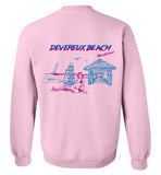 Devereux Beach, Marblehead v4 - Sweatshirt (FRONT LEFT & BACK PRINT)