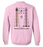 Marblehead Lighthouse Plan - Sweatshirt (FRONT LEFT & BACK PRINT)