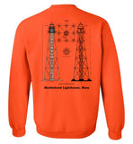 Marblehead Lighthouse Plan - Sweatshirt (FRONT LEFT & BACK PRINT)