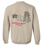 Devereux Beach, Marblehead v2 - Sweatshirt (FRONT LEFT & BACK PRINT)