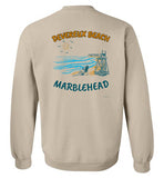 Devereux Beach, Marblehead v1 - Sweatshirt (FRONT LEFT & BACK PRINT)