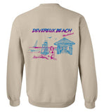 Devereux Beach, Marblehead v4 - Sweatshirt (FRONT LEFT & BACK PRINT)