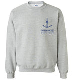 Marblehead Anchor Latitude-Longitude - Sweatshirt (FRONT LEFT & BACK PRINT)