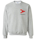 Lobster Marblehead Sweatshirt (FRONT LEFT & BACK PRINT)