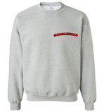 Marblehead - Red/Blk Curve - Sweatshirt (LEFT CHEST - FRONT ONLY PRINT)