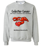 Lobster Lover- What Happens in Marblehead, Stays in Marblehead - Swearshirt