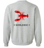 Lobster Marblehead Sweatshirt (FRONT LEFT & BACK PRINT)