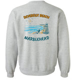 Devereux Beach, Marblehead v1 - Sweatshirt (FRONT LEFT & BACK PRINT)