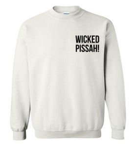 WICKED PISSAH! Bold Black - Sweatshirt (LEFT CHEST PRINT)