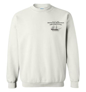 Destination Marblehead, USS Constitution - Sweatshirt (FRONT LEFT & BACK PRINT)