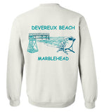 Devereux Beach, Marblehead v3 - Sweatshirt (FRONT LEFT & BACK PRINT)