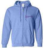 Devereux Beach, Marblehead v4 - Zip Hoodie (FRONT LEFT & BACK PRINT)