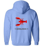 Lobster Marblehead - Zip Hoodie (FRONT LEFT & BACK PRINT)