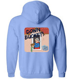 Down Bucket Cartoon - Zip Hoodie (FRONT LEFT & BACK PRINT)