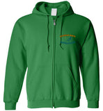 Devereux Beach, Marblehead v1 - Zip Hoodie (FRONT LEFT & BACK PRINT)