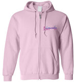 Devereux Beach, Marblehead v4 - Zip Hoodie (FRONT LEFT & BACK PRINT)