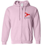 Lobster Marblehead - Zip Hoodie (FRONT LEFT & BACK PRINT)