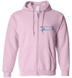 Devereux Beach, Marblehead v3 - Zip Hoodie (FRONT LEFT & BACK PRINT)