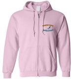 Devereux Beach, Marblehead v1 - Zip Hoodie (FRONT LEFT & BACK PRINT)