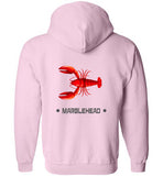 Lobster Marblehead - Zip Hoodie (FRONT LEFT & BACK PRINT)