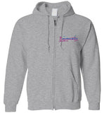 Devereux Beach, Marblehead v4 - Zip Hoodie (FRONT LEFT & BACK PRINT)