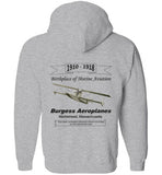 Birthplace of Marine Aviation - Zip Hoodie (FRONT LEFT AND BACK PRINT)