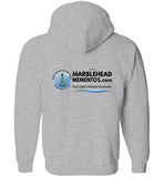 MarbleheadMementos.com Logo - Zip Hoodie (Front & Back Print)