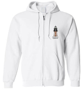 Marblehead Lighthouse Plan - Zip Hoodie (FRONT LEFT & BACK PRINT)