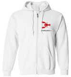 Lobster Marblehead - Zip Hoodie (FRONT LEFT & BACK PRINT)