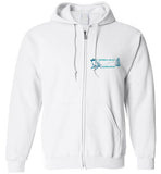 Devereux Beach, Marblehead v3 - Zip Hoodie (FRONT LEFT & BACK PRINT)