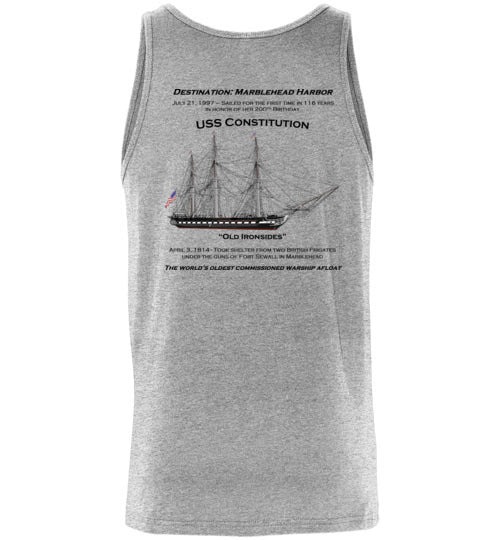 Constitution - Marblehead - Unisex Tank Top (FRONT LEFT & BACK PRINT) - by Canvas
