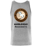 Don't Worry - Get Salty, Marblehead - Unisex Tank Top (FRONT LEFT & BACK PRINT) - By Canvas