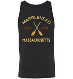 Marblehead, Est. 1629 with Oars - Unisex Tank Top (FRONT LEFT & BACK PRINT) - by Canvas