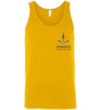 Marblehead Anchor Latitude-Longitude - Unisex Tank Top (FRONT LEFT & BACK PRINT) - by Canvas