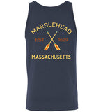 Marblehead, Est. 1629 with Oars - Unisex Tank Top (FRONT LEFT & BACK PRINT) - by Canvas
