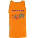 Devereux Beach, Marblehead v4 - Unisex Tank Top (FRONT LEFT & BACK PRINT) by Canvas