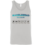 Marblehead Massachusetts, Activities - Unisex Tank Top, by Canvas