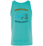 Devereux Beach, Marblehead v1 - Unisex Tank Top (FRONT LEFT & BACK PRINT) by Canvas