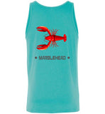 Lobster Marblehead - Unisex Tank Top (FRONT LEFT & BACK PRINT) - by Canvas