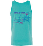 Devereux Beach, Marblehead v4 - Unisex Tank Top (FRONT LEFT & BACK PRINT) by Canvas