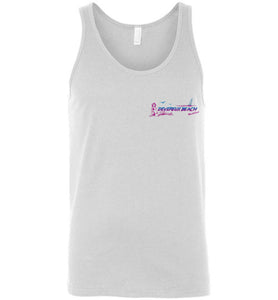 Devereux Beach, Marblehead v4 - Unisex Tank Top (FRONT LEFT & BACK PRINT) by Canvas