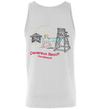 Devereux Beach, Marblehead v2 - Unisex Tank Top (FRONT LEFT & BACK PRINT) by Canvas