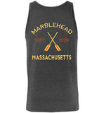 Marblehead, Est. 1629 with Oars - Unisex Tank Top (FRONT LEFT & BACK PRINT) - by Canvas