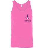 Marblehead Anchor Latitude-Longitude - Unisex Tank Top (FRONT LEFT & BACK PRINT) - by Canvas