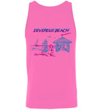 Devereux Beach, Marblehead v4 - Unisex Tank Top (FRONT LEFT & BACK PRINT) by Canvas